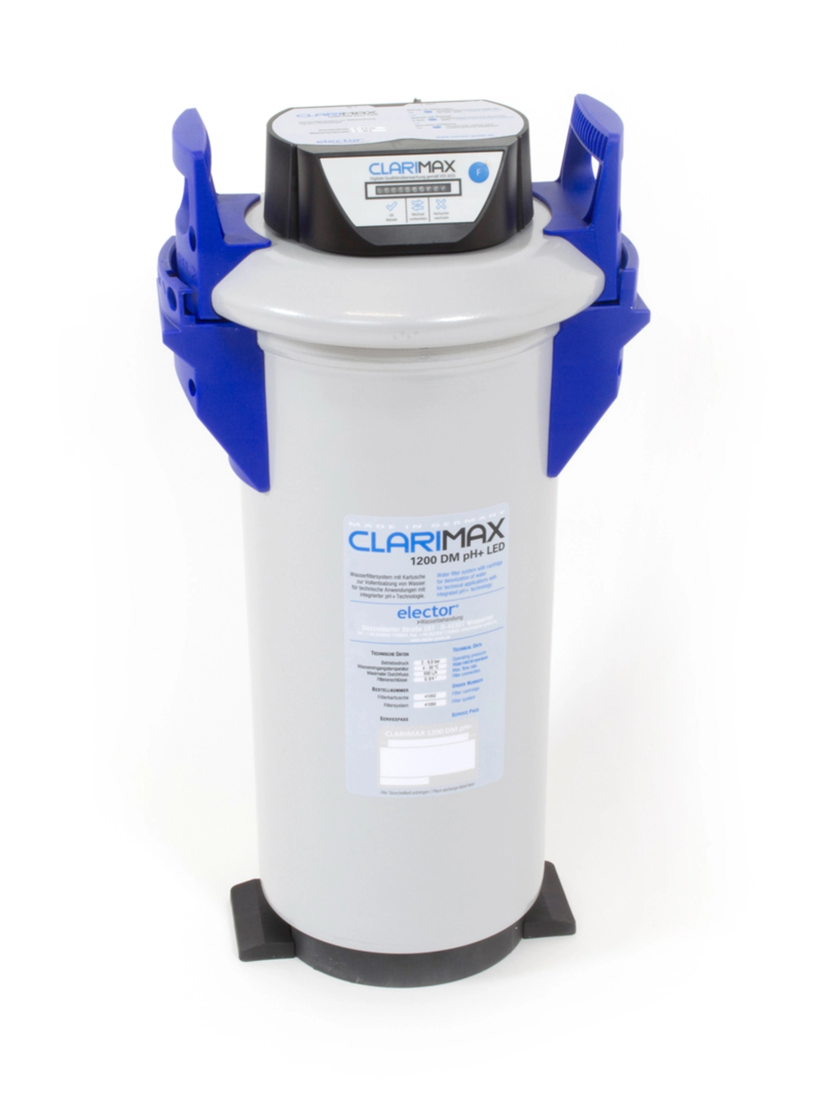 CLARIMAX 1200 DM pH+ Vollentsalzung Wasserfilter zur Heizungswasser Vollentsalzung