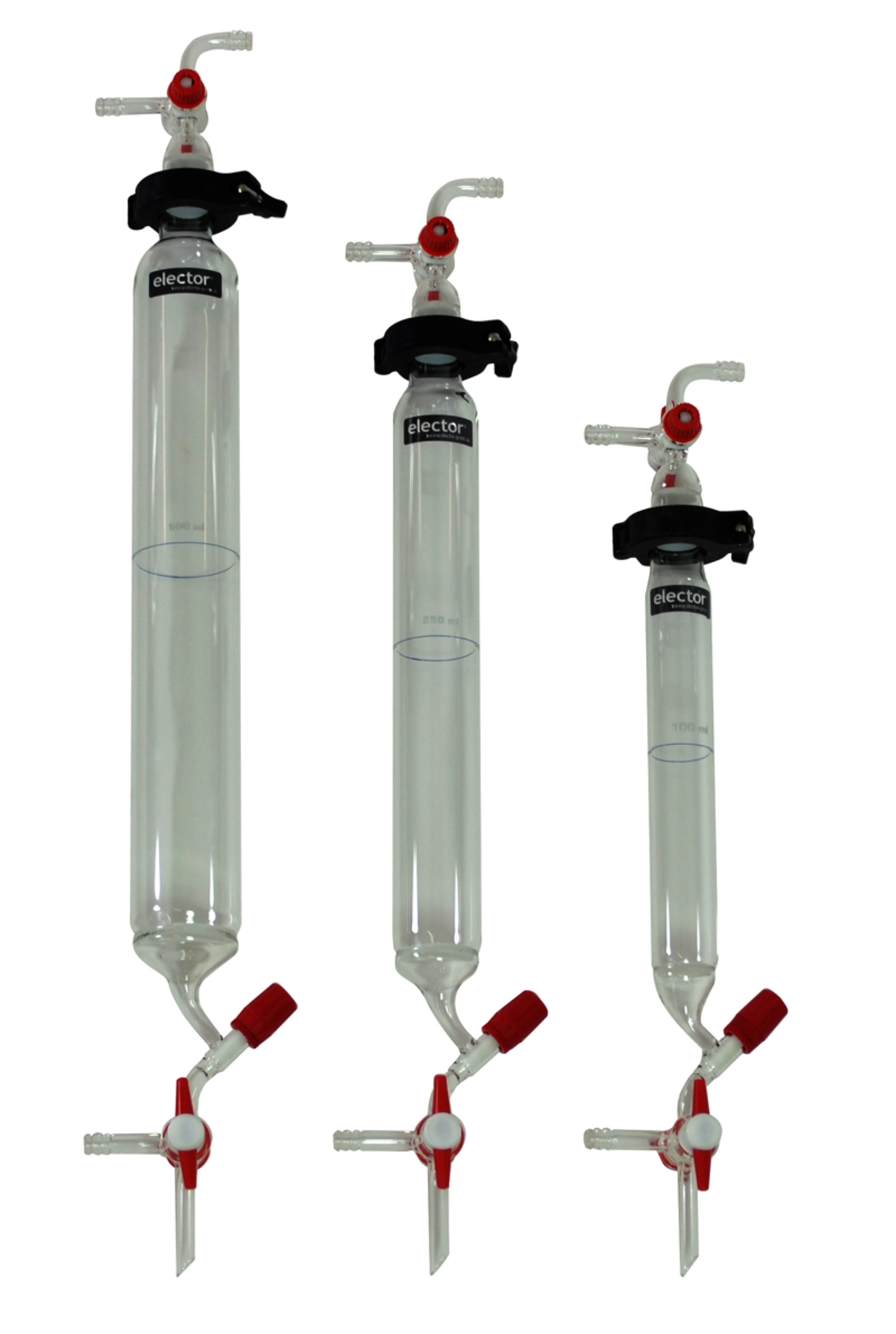 Ionenaustauschersäule aus Glas für Laborversuche Laborglas Ionenaustauschersäule