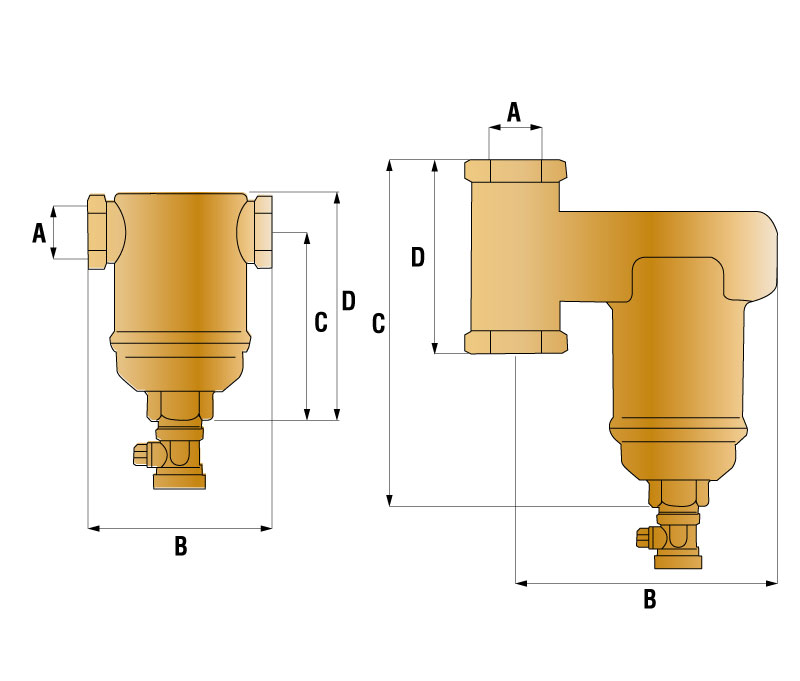SpiroTrap 'Schlamm Schlammabscheider Heizung